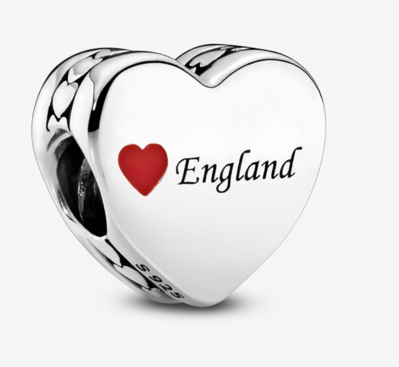 pandora  england love heart charm 792015_e024 s925 ale sterling silver