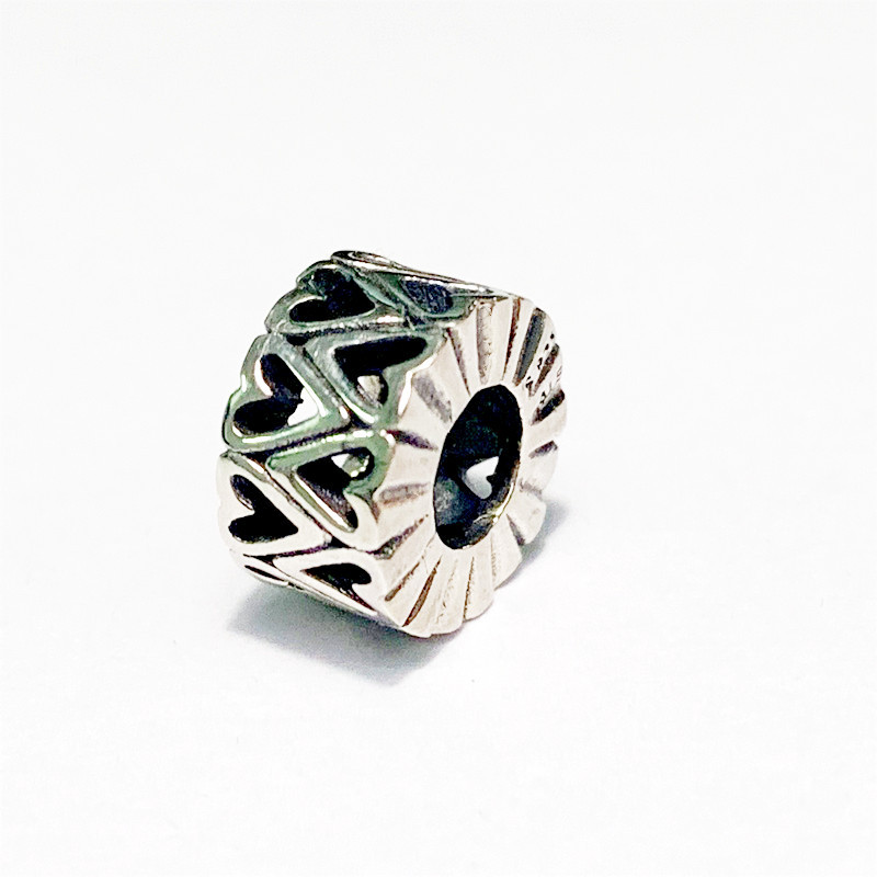 Pandora S925 sterling silver Talisman Hollowed-out Heart