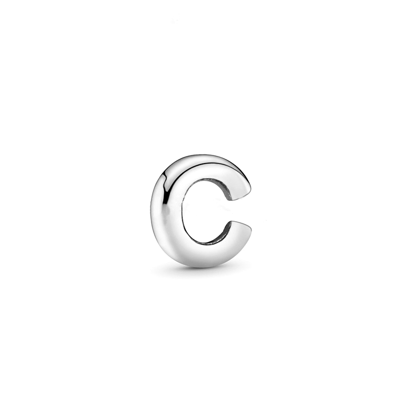 pandora  mini petite 26 letters"c"initial character floating locket charm