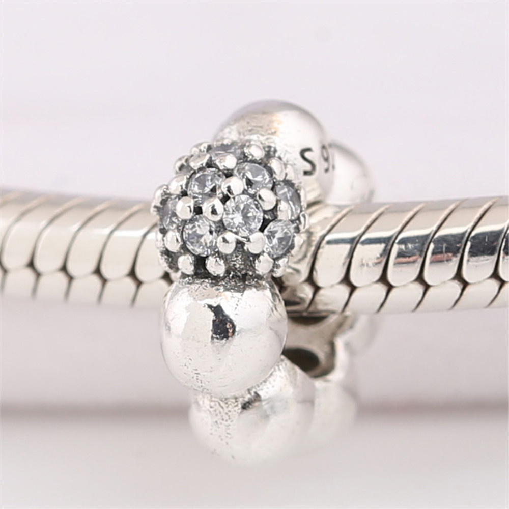 pandora purely poliert pavé kugel zwischenelement sterlingsilber zirkon 798310cz