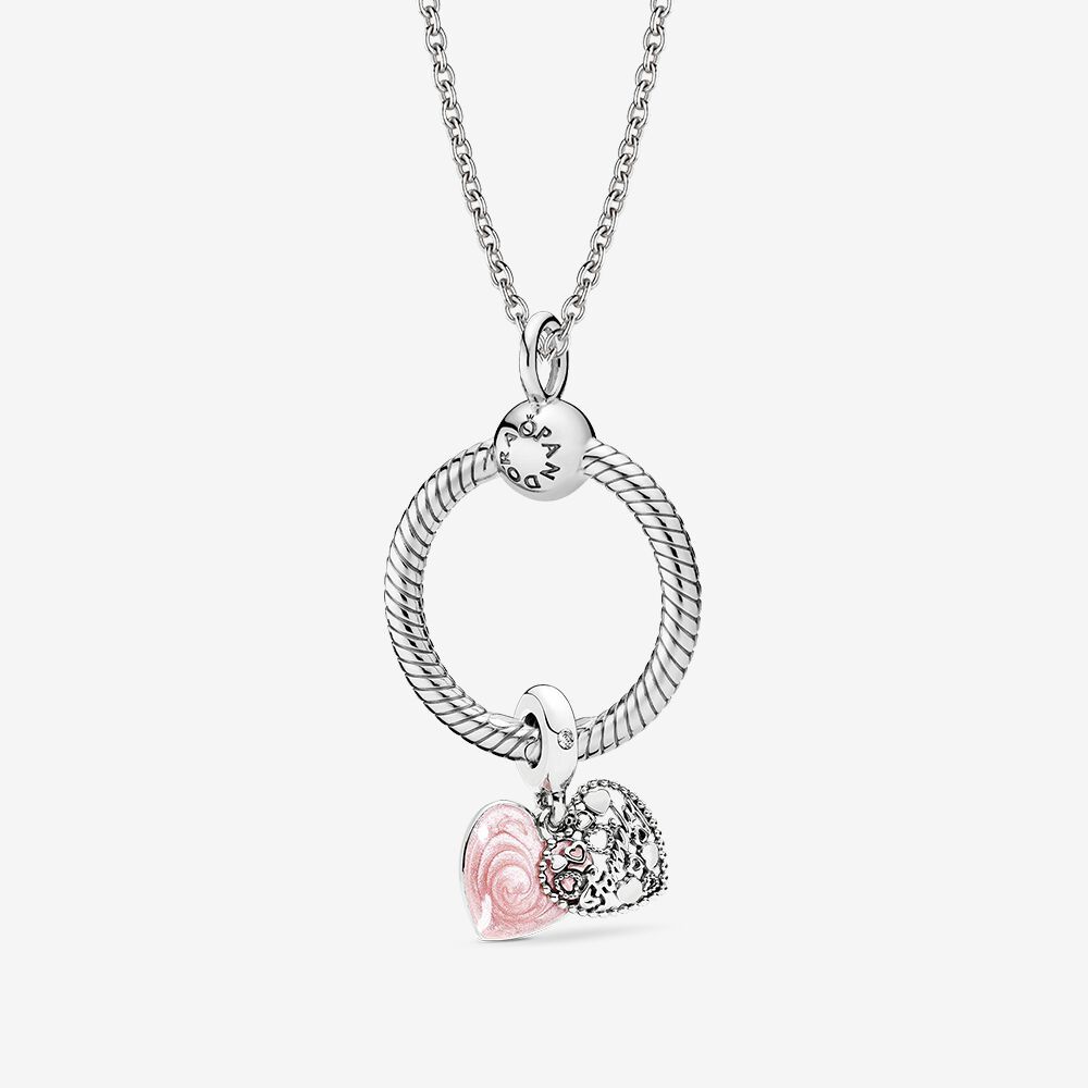 pandora  love makes a family moment medium o pendant gift s925 set