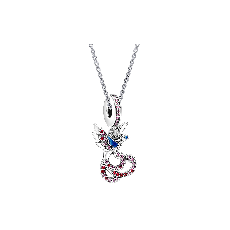 chinese mythical phoenix dangle ale s925 necklace
