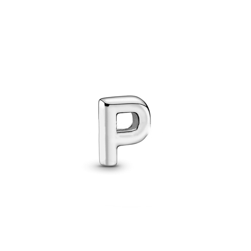 pandora  mini petite 26 letters"p"initial character floating locket charm