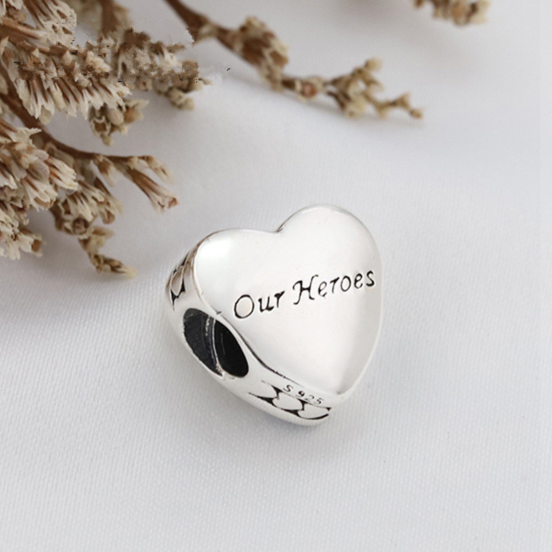 Pandora S925 ALE RRP NHS Heroes Charm Silver