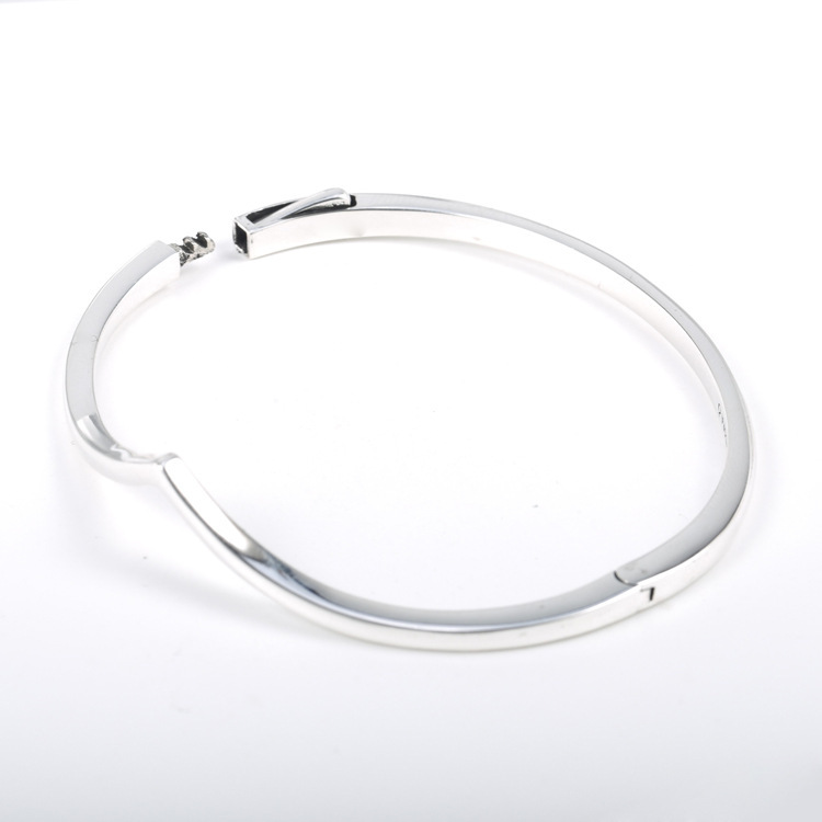 Pandora 925 Sterling Silver Shimmering Wish Bracelet Bangle Bracelet Clear CZ