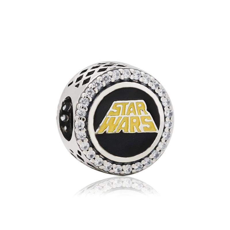 star wars  pandora- may the force be with you silver charm- new