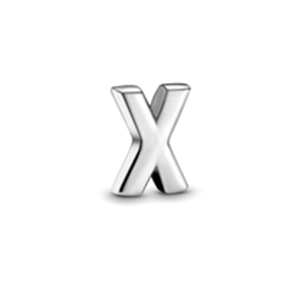pandora  mini petite 26 letters"x"initial character floating locket charm