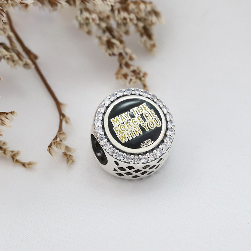 star wars  pandora- may the force be with you silver charm- new