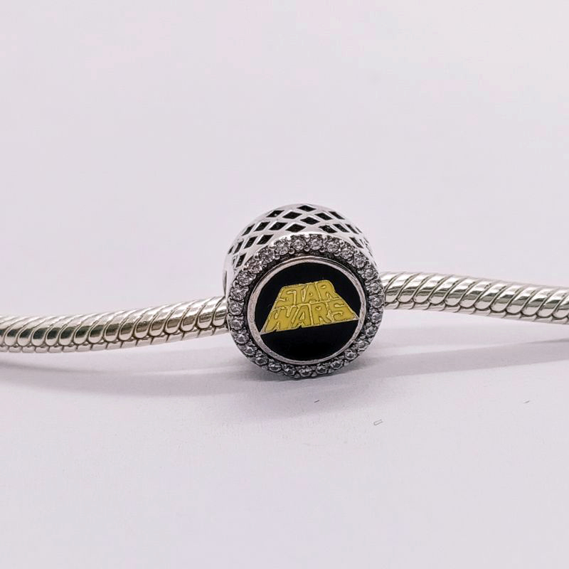 star wars  pandora- may the force be with you silver charm- new
