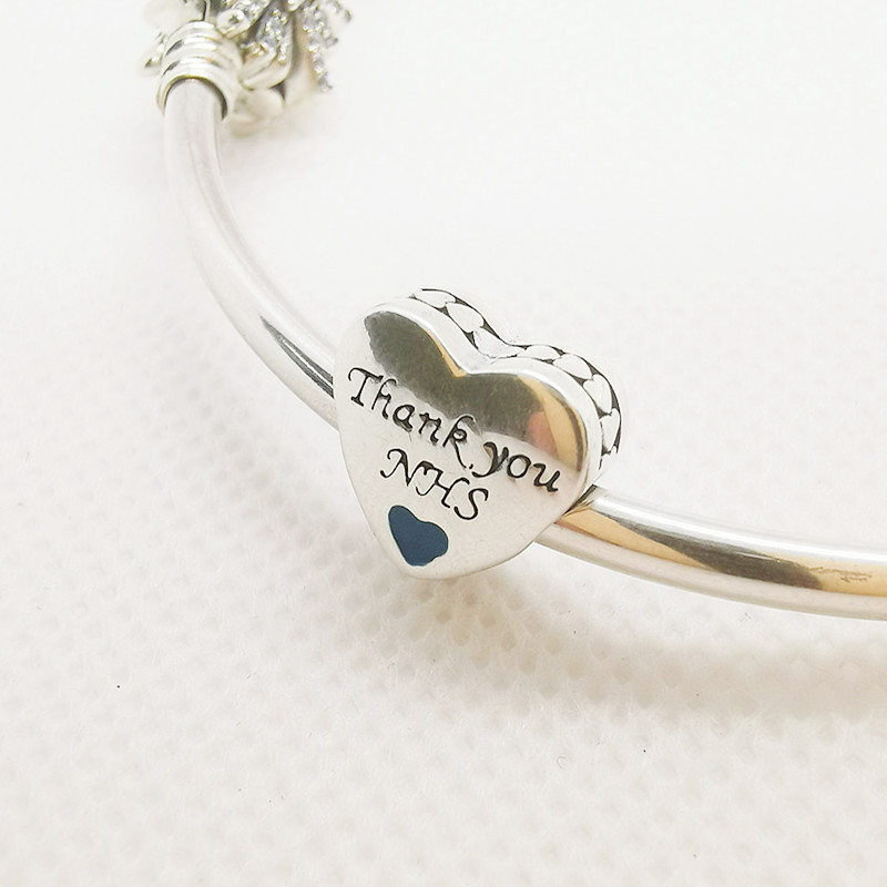 Pandora S925 ALE RRP NHS Heroes Charm Silver