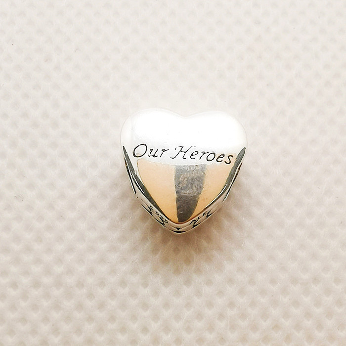 Pandora S925 ALE RRP NHS Heroes Charm Silver