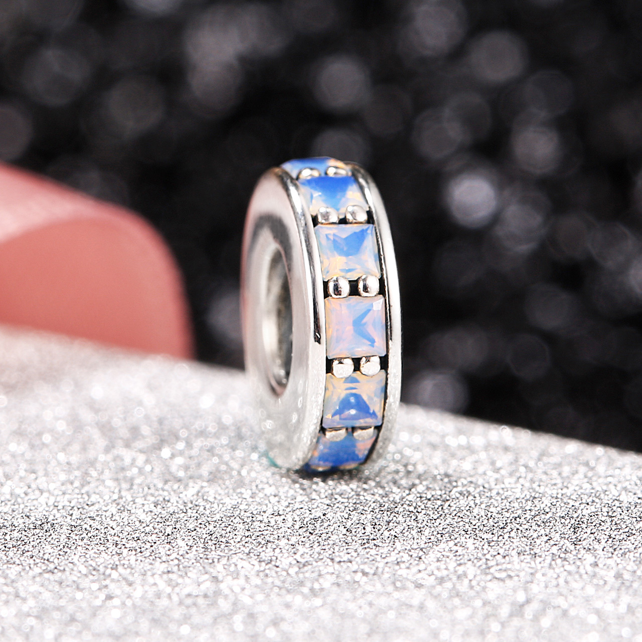 pandora white  charm eternity spacer  791724now