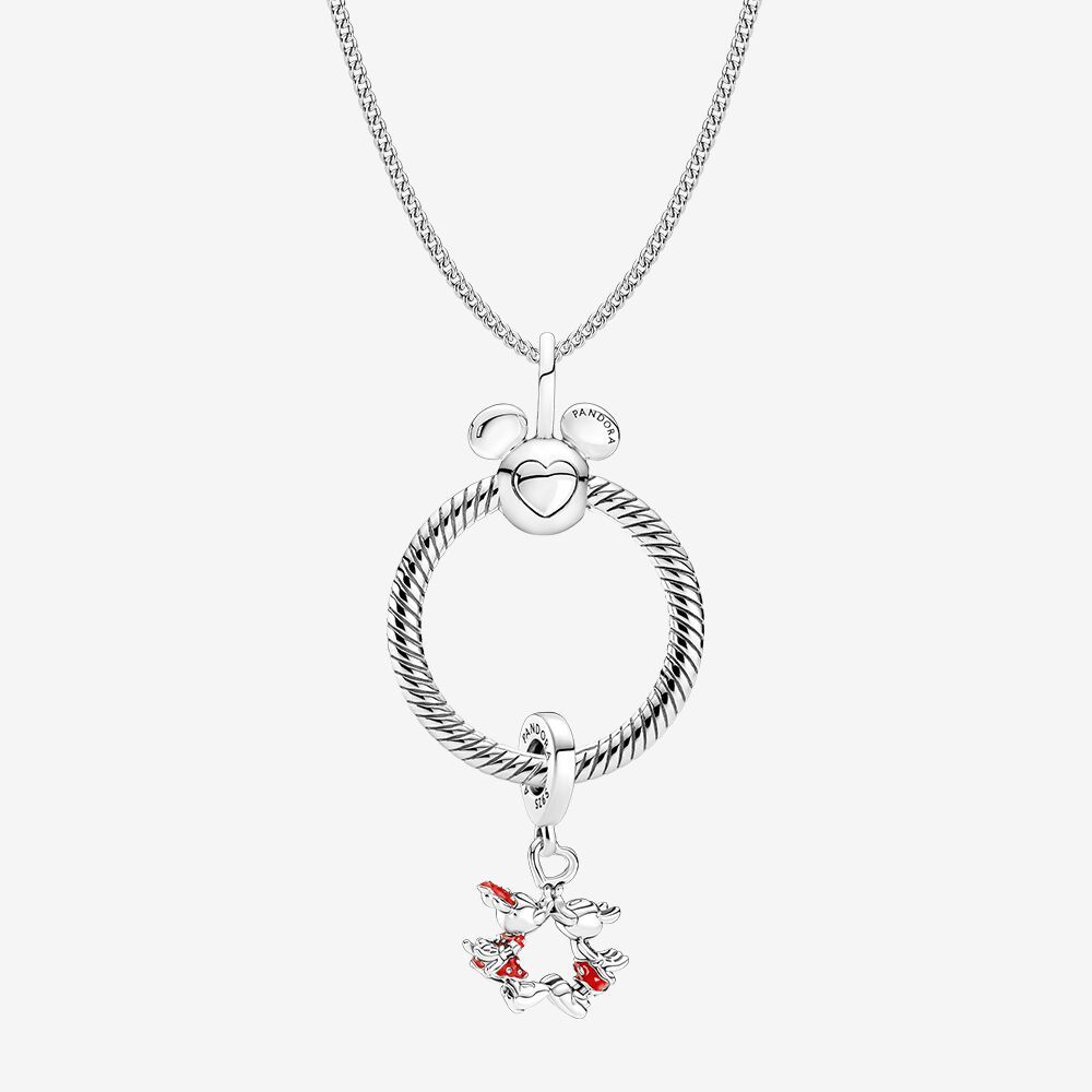 pandora mickey and minnie’s love o pendant gift set