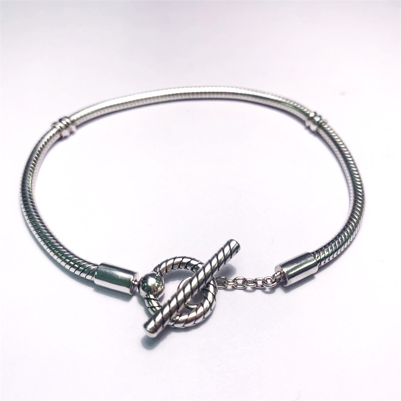 Pandora T - Bar Snake Chain Bracelet