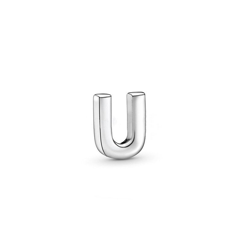 pandora  mini petite 26 letters"u"initial character floating locket charm