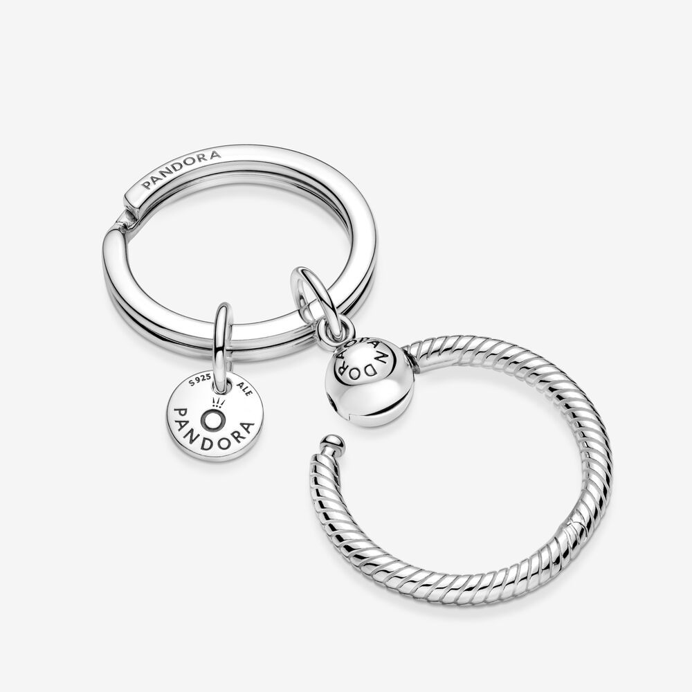 pandora  club 2022 ladybird & heart dangle charm key ring set rau0984
