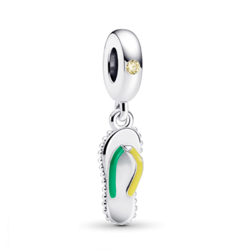 pandora  sterling silver flip-flop dangle charm
