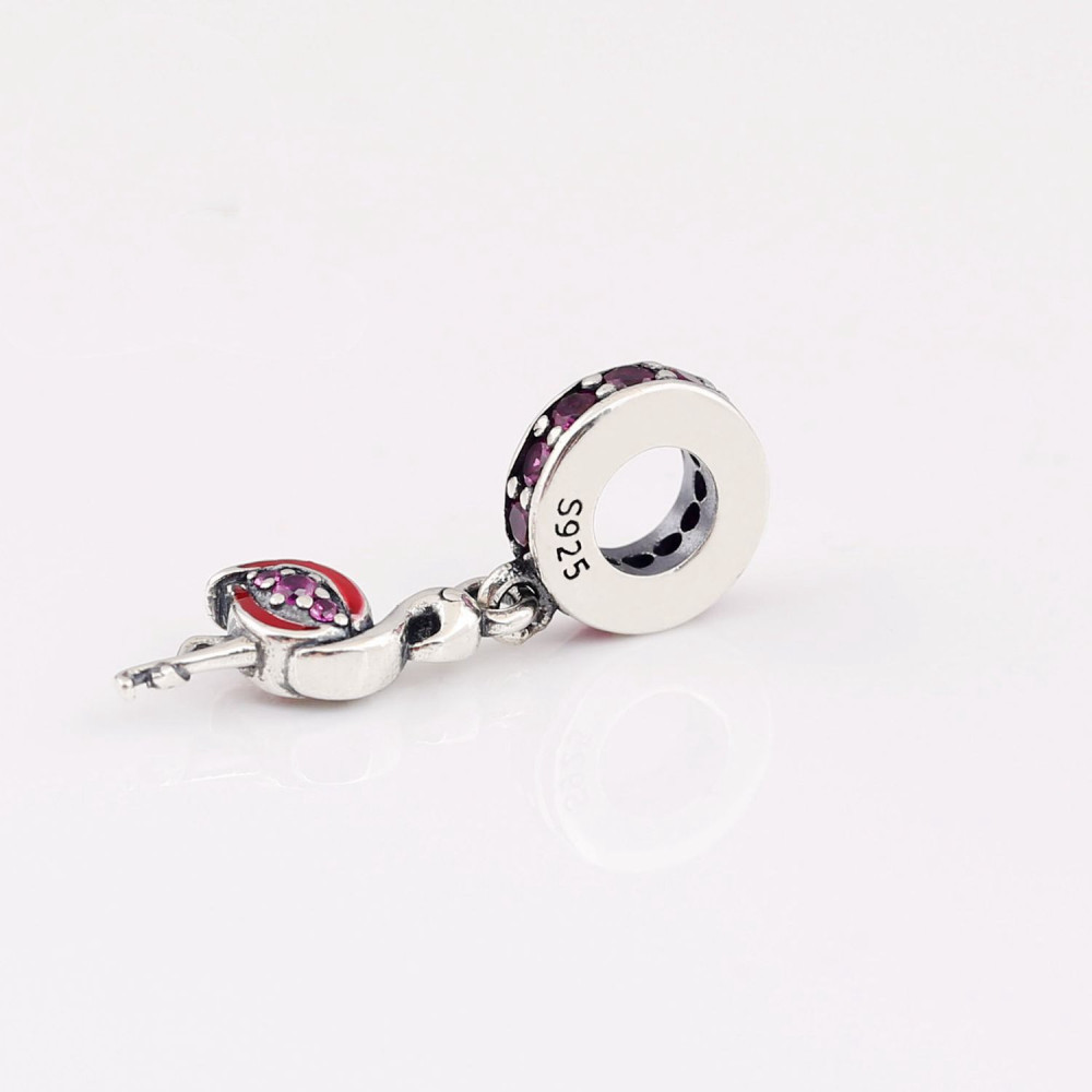 Pandora Hanging Charm "Pink Flamingo"