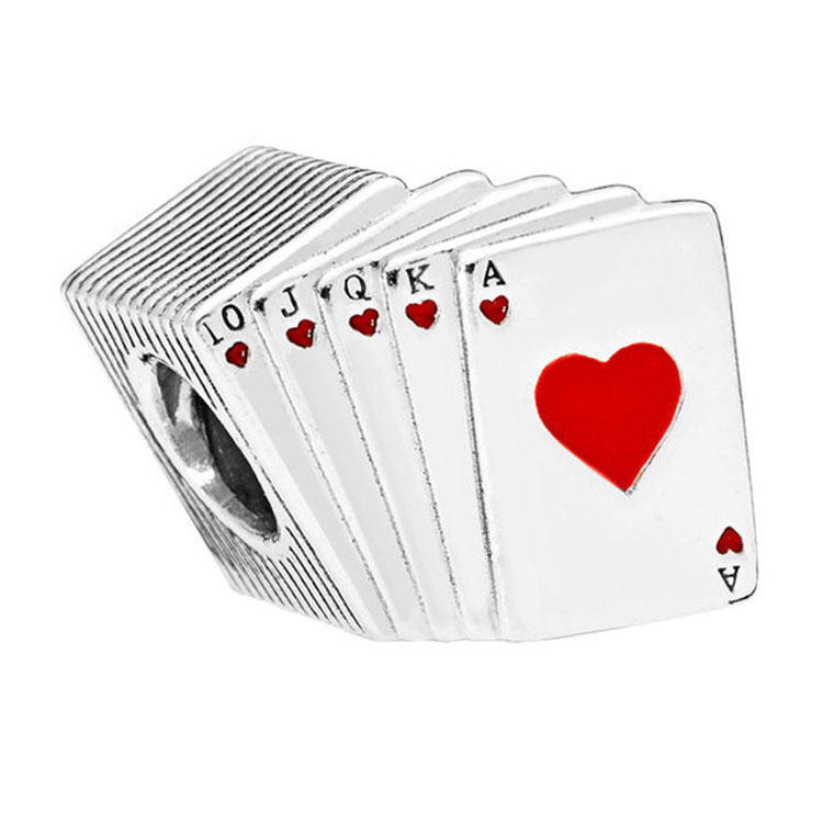 Pandora Charm Playing Cards Las Vegas Bead