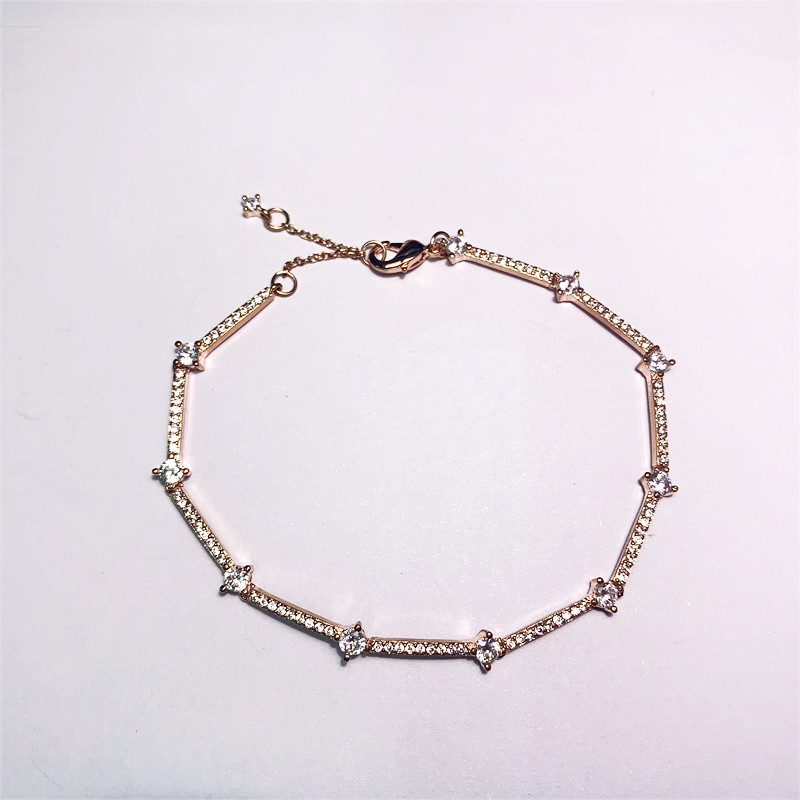 Pandora Sparkling Pavé Bars Bracelet Charm S925 Sterling Silver