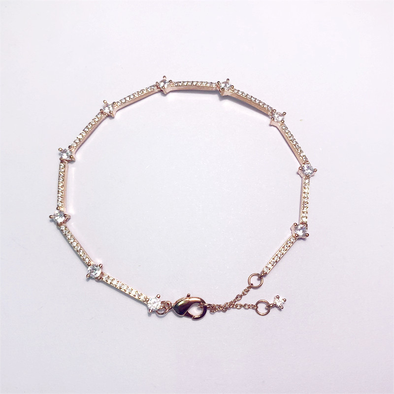 Pandora Sparkling Pavé Bars Bracelet Charm S925 Sterling Silver