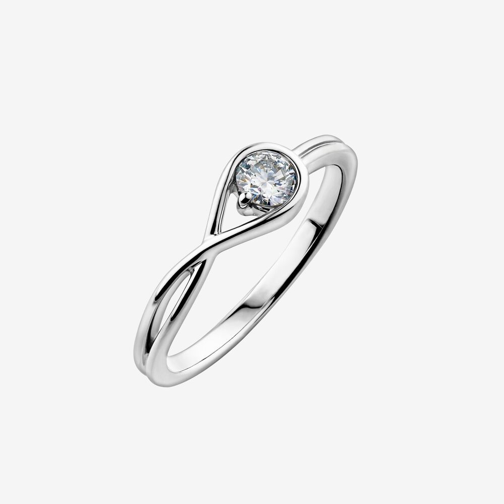 ale s925pandora  brilliance sterling silver ring with pouch