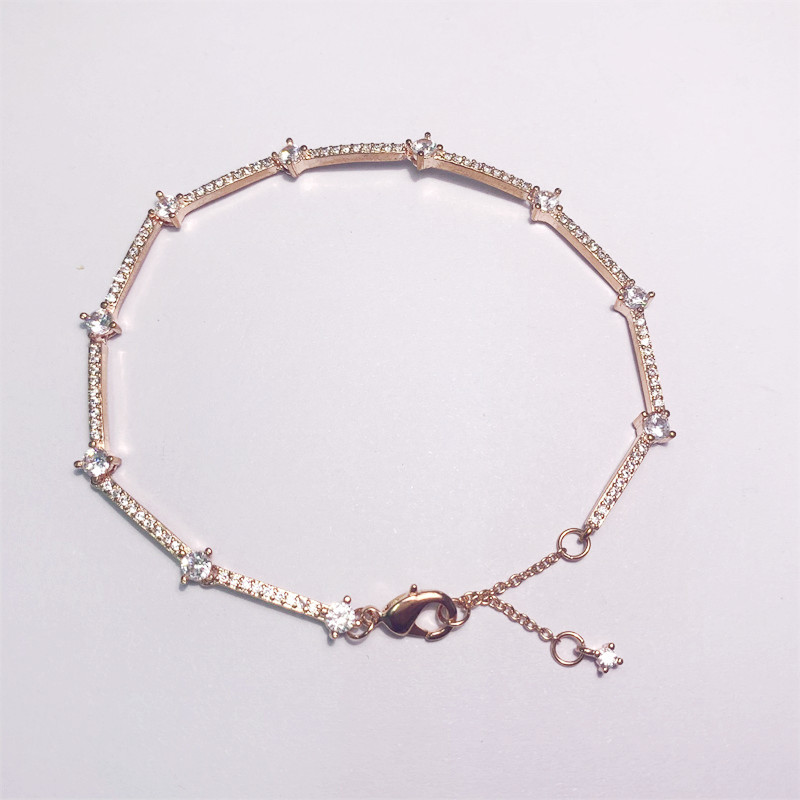 Pandora Sparkling Pavé Bars Bracelet Charm S925 Sterling Silver