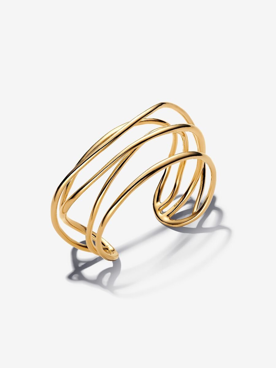 pandora Organically Shaped Wired Open Bangle