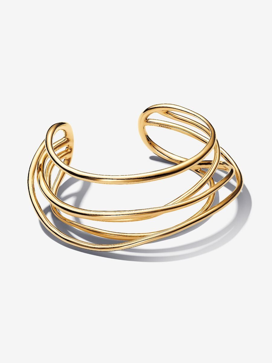 pandora Organically Shaped Wired Open Bangle