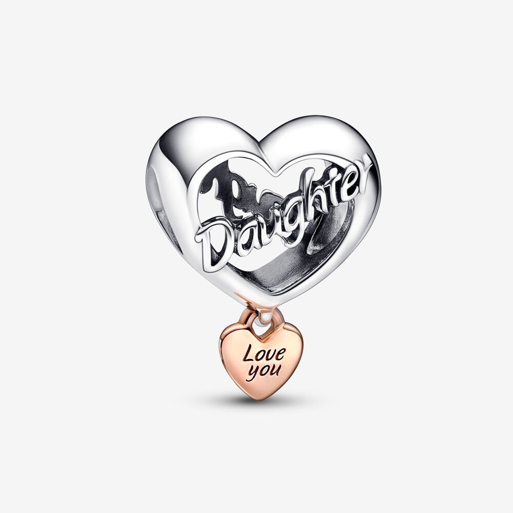 PANDORA Love You Daughter Heart Charm