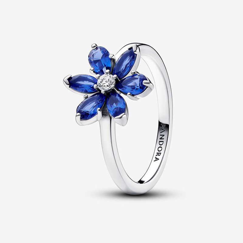 Pandora Sparkling Herbarium Cluster Silver  Ring