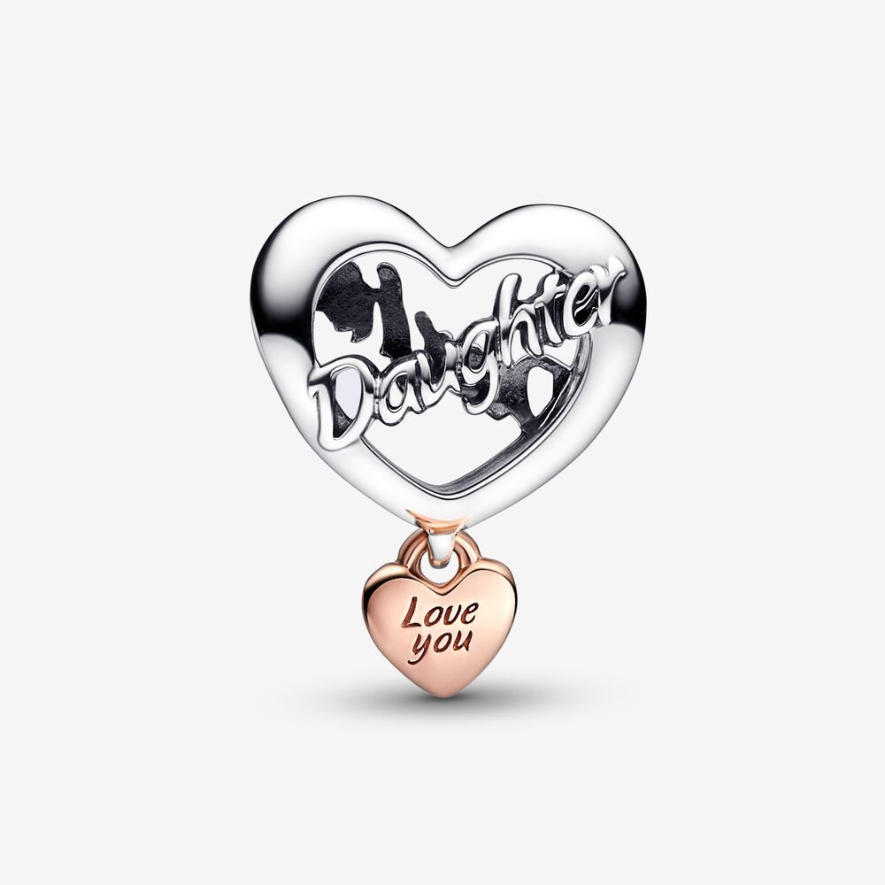 PANDORA Love You Daughter Heart Charm