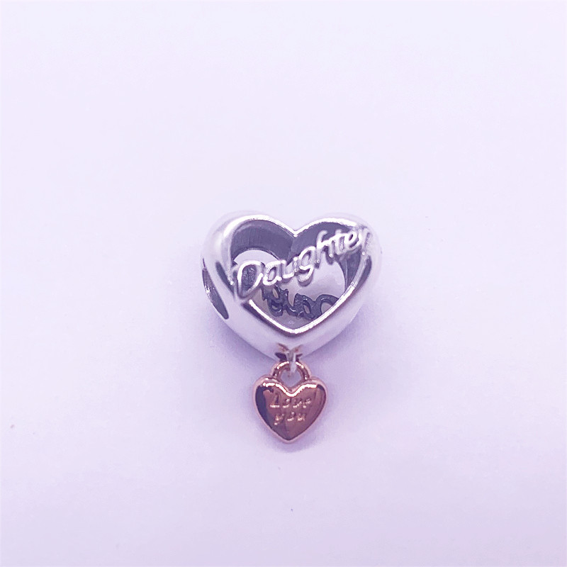 PANDORA Love You Daughter Heart Charm