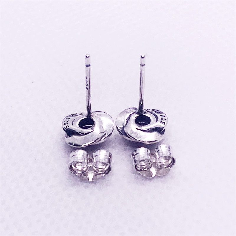 Pandora January Birthstone Eternity Circle Stud Earrings