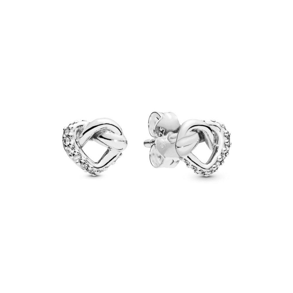 Pandora Knotted Hearts Stud Earrings S925 ALE