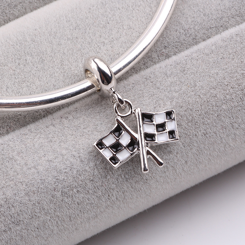 Pandora S925 Charm Finish Line Dangle
