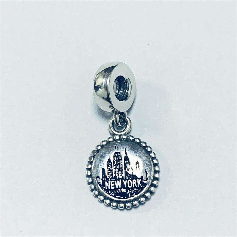 Silver Pandora Retired YORK NY City Dangle Charm