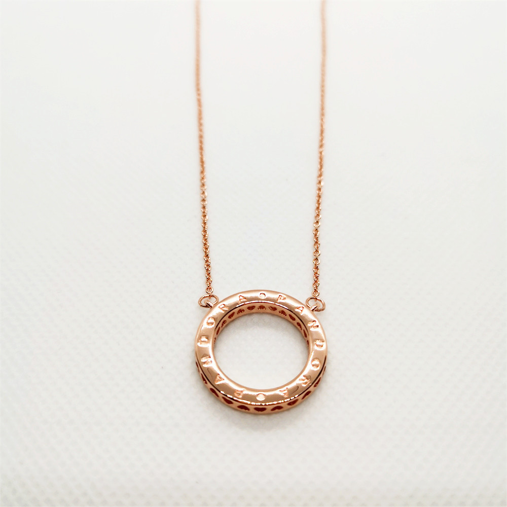 Pandora ROSE CIRCLE OF SPARKLE NECKLACE -45CM
