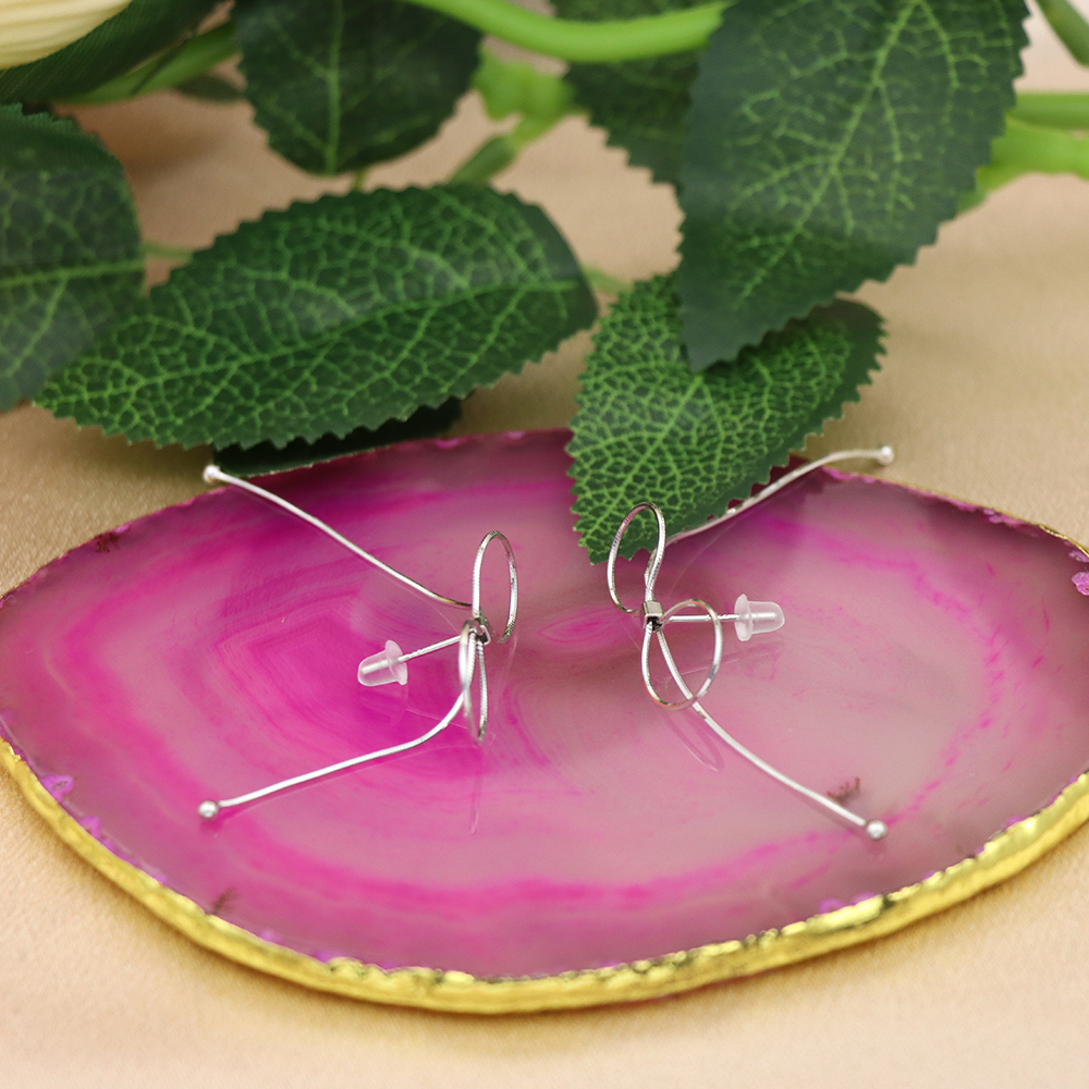 S925 Silver is questioned with bow earrings