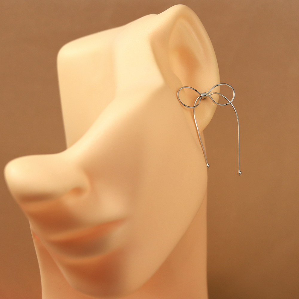 S925 Silver is questioned with bow earrings
