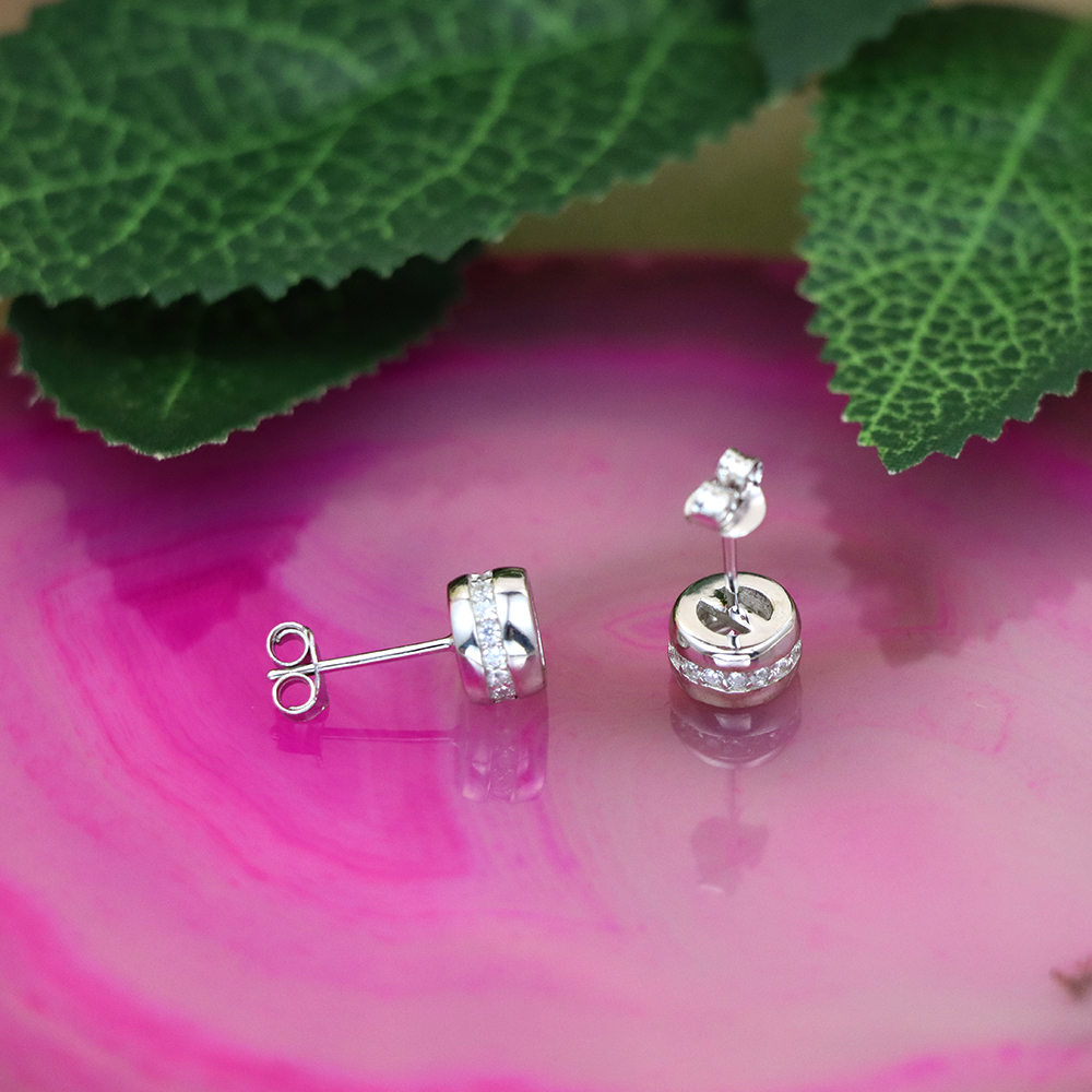 S925 Sterling Silver Bubble Stud Earrings for Women