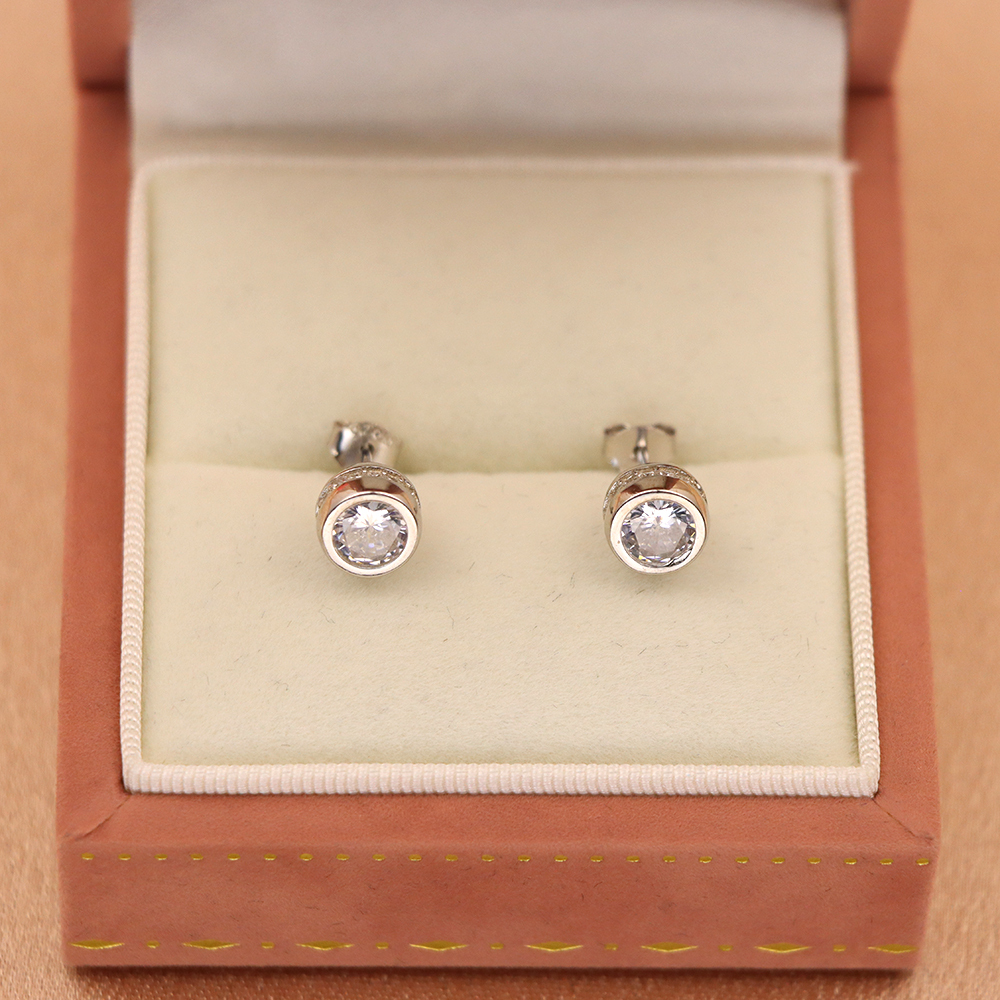 S925 Sterling Silver Bubble Stud Earrings for Women