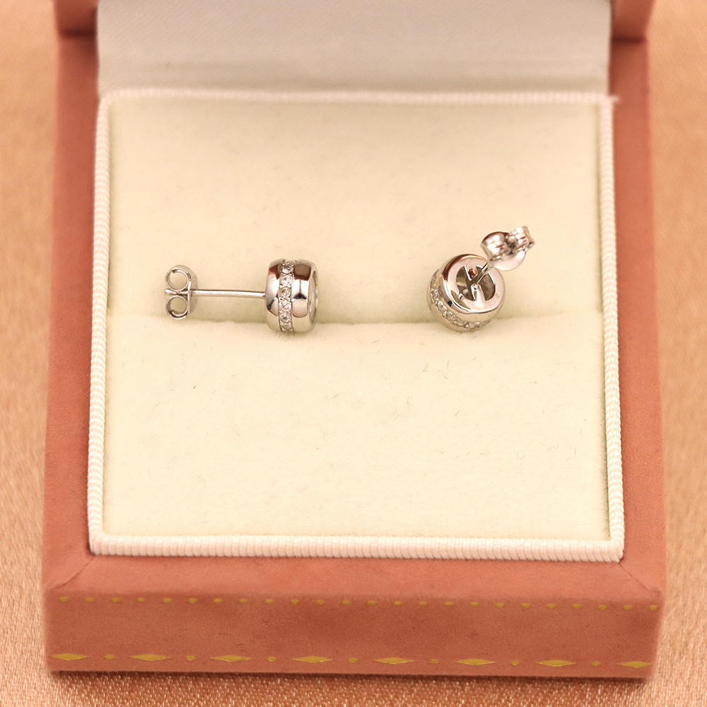 S925 Sterling Silver Bubble Stud Earrings for Women