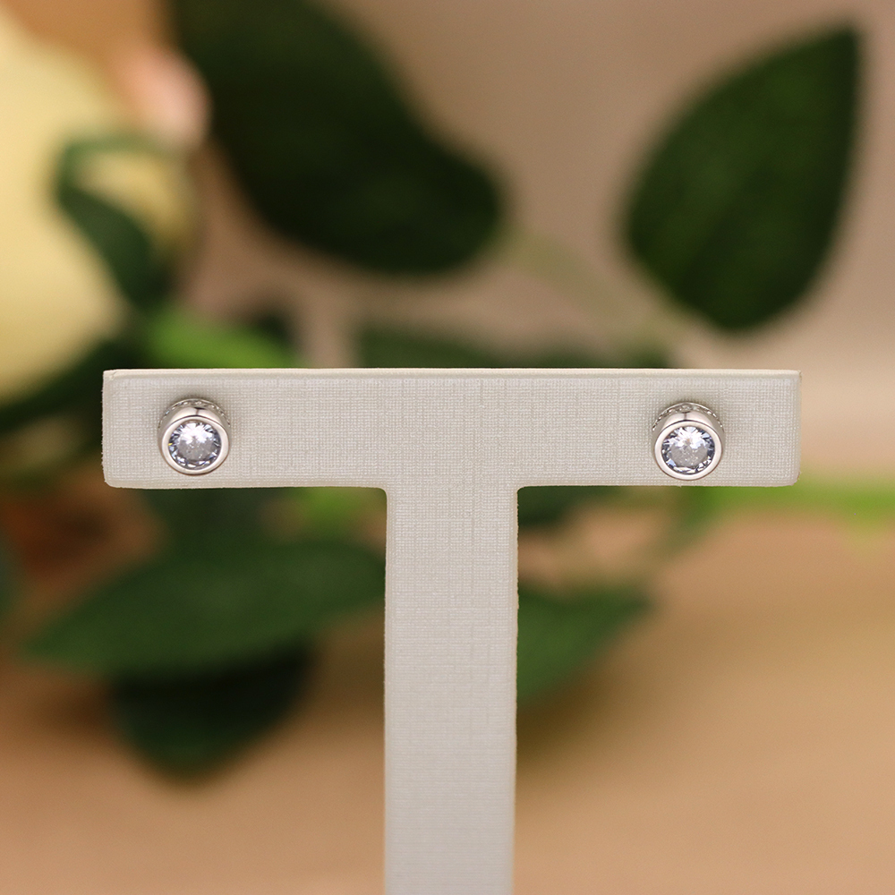 S925 Sterling Silver Bubble Stud Earrings for Women