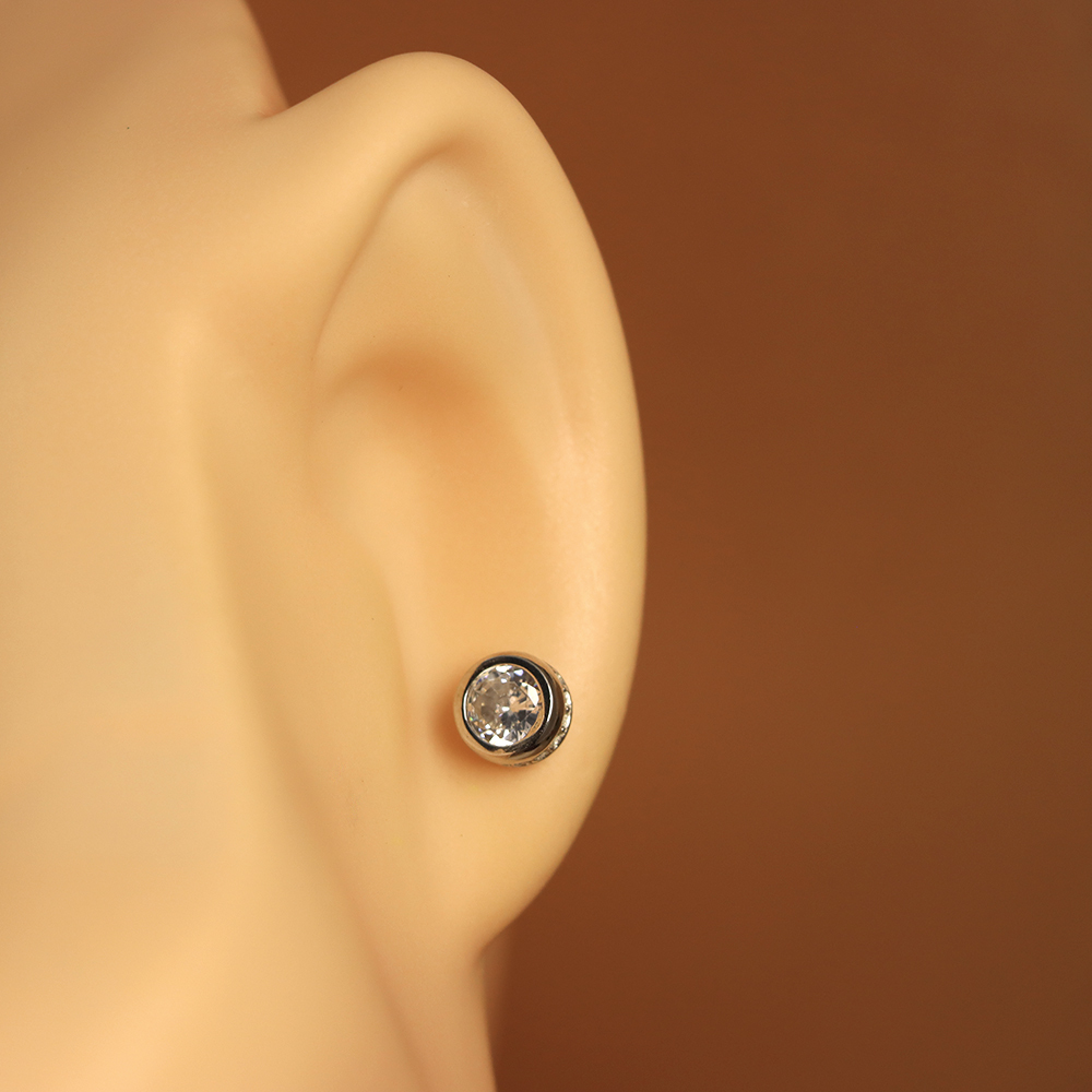 S925 Sterling Silver Bubble Stud Earrings for Women