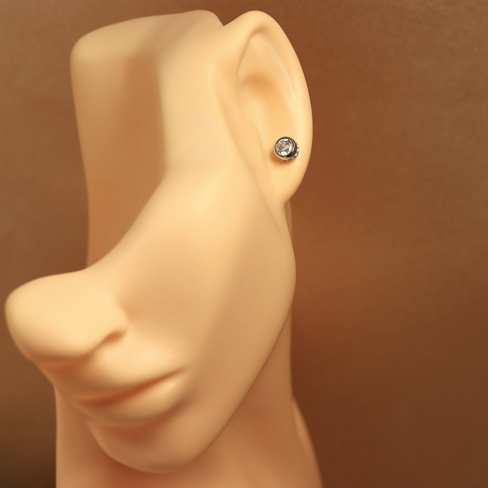 S925 Sterling Silver Bubble Stud Earrings for Women