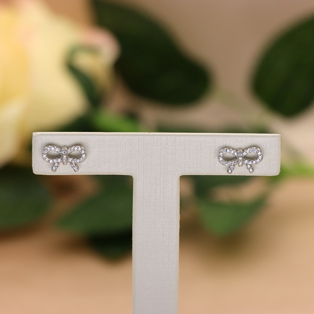S925 Sterling Silver Micro-Paved Zirconia Stud Earrings for Women