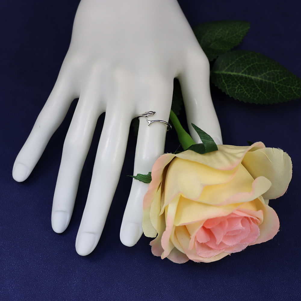 Solid 925 Sterling Silver Toe Midi Ring Dolphin New
