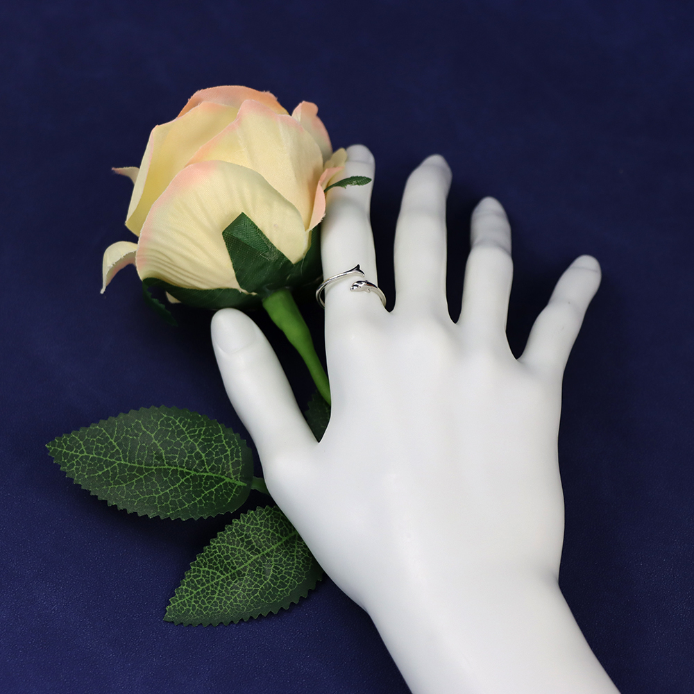 Solid 925 Sterling Silver Toe Midi Ring Dolphin New