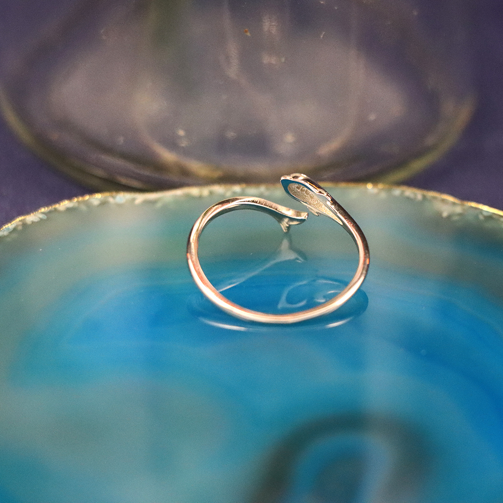 Solid 925 Sterling Silver Toe Midi Ring Dolphin New